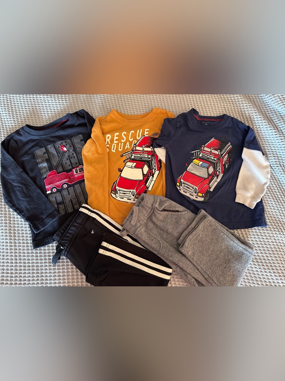 Fire truck theme bundle of boys size 3T clothing - Picture 1 of 12